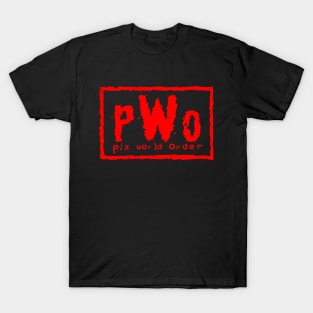 pWo Red - Piz World Order T-Shirt